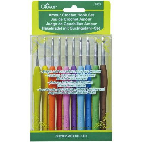 Crochet Hook Clover Amour Set 3672 (10 Sizes)