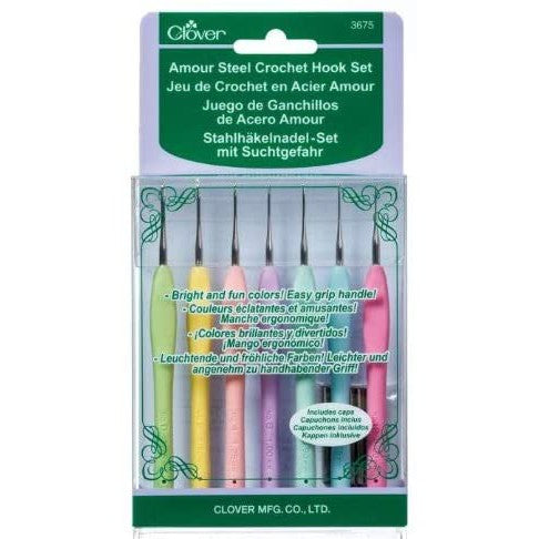 Crochet Hook Clover Amour Steel Set 3675