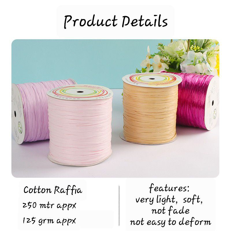 Pp Raffia Yarn Raffia Yarn Cotton Paper 125g /250 mtr – Yarn Holic