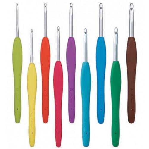 Crochet Hook Clover Amour/ Amure size 2.0 - 6.0mm